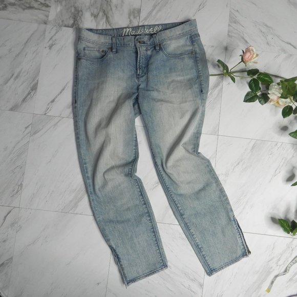 Madewell Denim - nwot madewell Summer Cropped boyfriend light wash